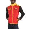 Lightning McQueen Crew Hat & Vest Costume Kit For Adults 1 Lightning McQueen Crew Hat & Vest Costume Kit For Adults -Halloween Costumes lightning mcqueen crew hat and vest kit