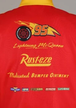 Lightning McQueen Crew Hat & Vest Costume Kit For Adults -Halloween Costumes lightning mcqueen crew hat vest kit alt 6