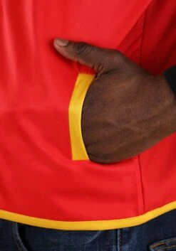 Lightning McQueen Crew Hat & Vest Costume Kit For Adults -Halloween Costumes lightning mcqueen crew hat vest kit alt 7