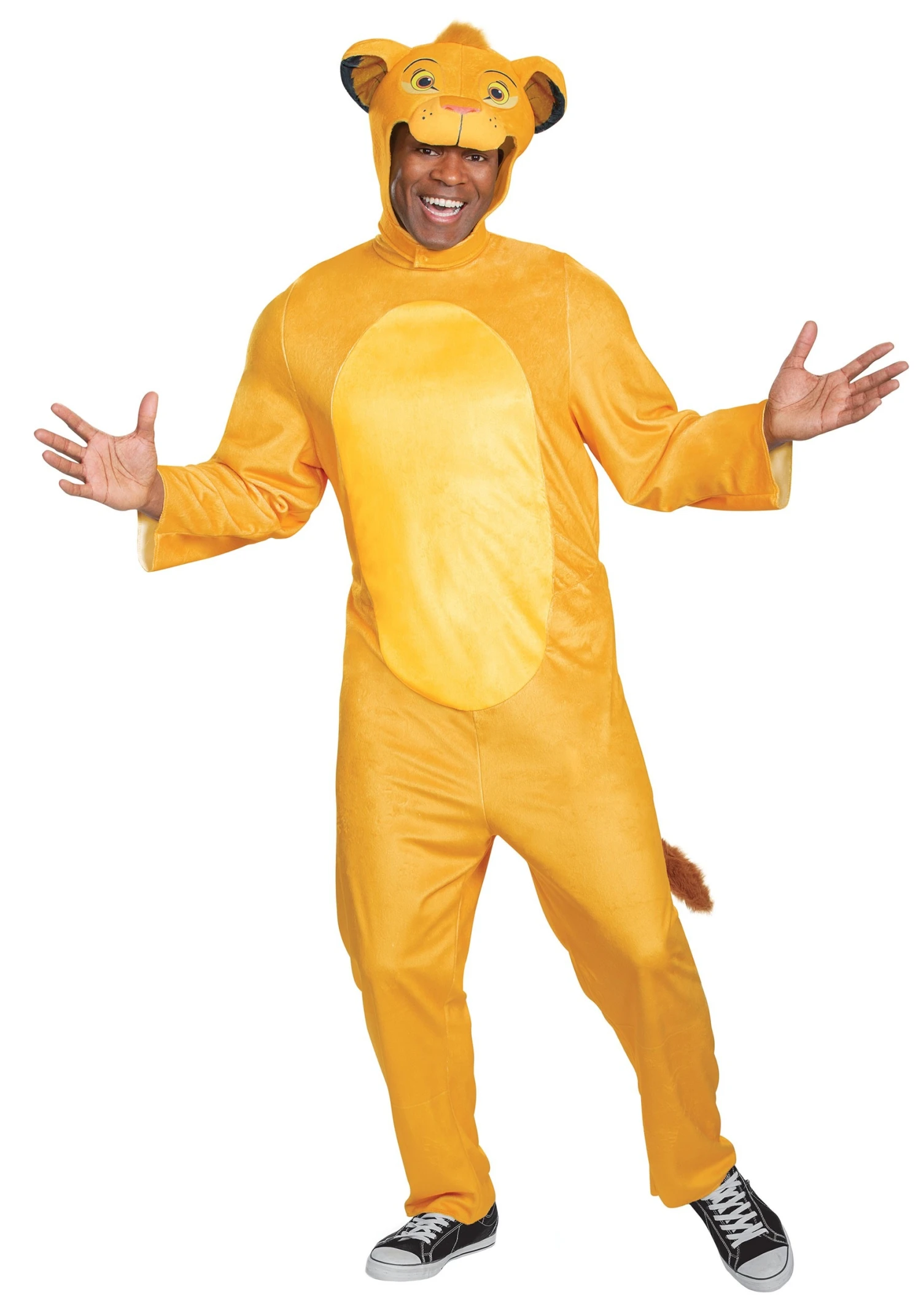 Lion King Animated Adult Simba Jumpsuit Costume 3 Lion King Animated Adult Simba Jumpsuit Costume