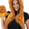 Furry Lion Hood -Halloween Costumes lion plush hood