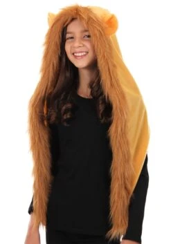 Furry Lion Hood -Halloween Costumes lion plush hood alt 2