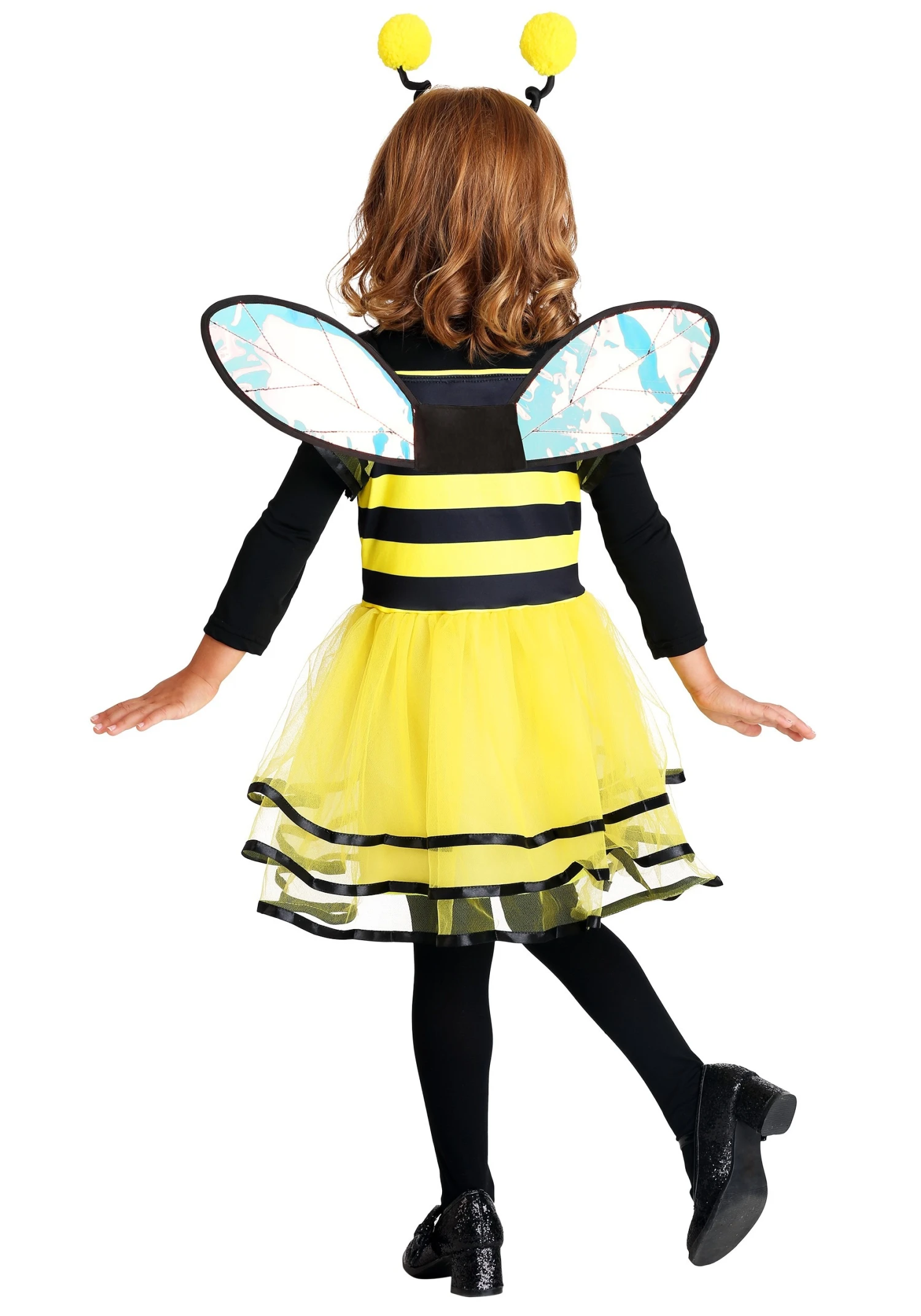 Girl's Little Bitty Bumble Bee Toddler Costume 4 Girl's Little Bitty Bumble Bee Toddler Costume - Image 2