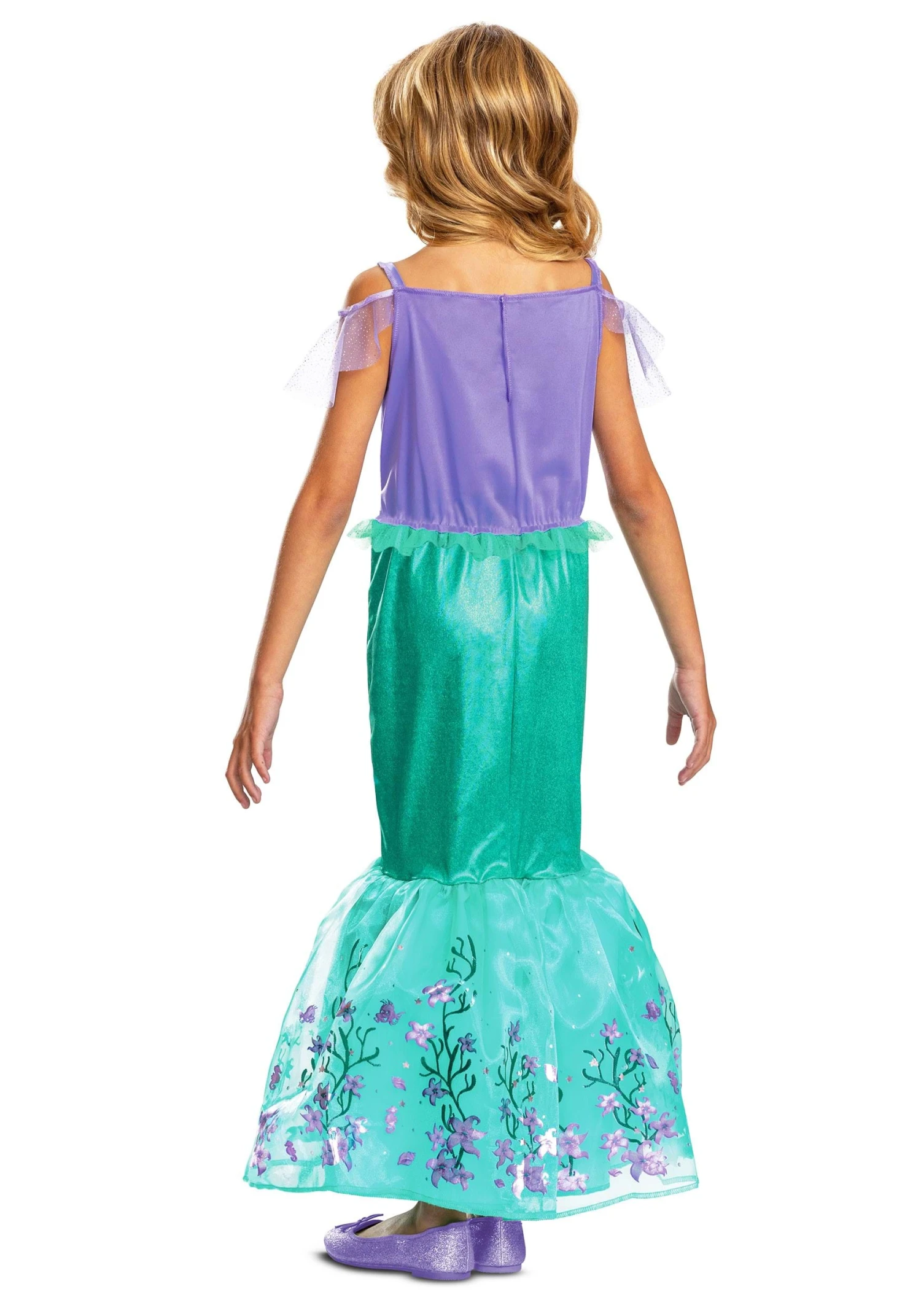 Disguise Little Mermaid Deluxe Ariel Costume Dress For Girls 4 Disguise Little Mermaid Deluxe Ariel Costume Dress For Girls - Image 2