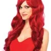 LEG AVENUE Long Wavy Red Women's Wig 1 LEG AVENUE Long Wavy Red Women's Wig -Halloween Costumes long wavy red wig