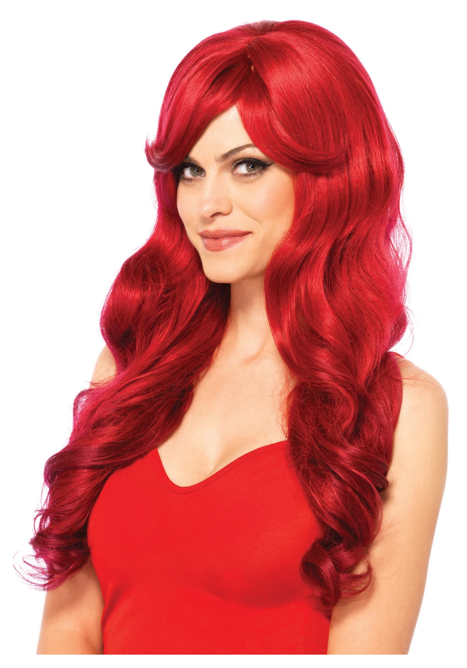 LEG AVENUE Long Wavy Red Women's Wig 3 LEG AVENUE Long Wavy Red Women's Wig