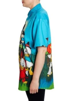 Loungefly Disney Huey, Dewey, & Louie Halloween Button Up Shirt -Halloween Costumes loungefly disney huey dewey louie halloween shirt alt 2