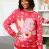 Love A Lot Bear Valentine's Sweater For Adults 2 Love A Lot Bear Valentine's Sweater For Adults -Halloween Costumes love a lot bear valentines sweater