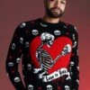 Love Is Dead Valentine's Day Sweater For Adults 1 Love Is Dead Valentine's Day Sweater For Adults -Halloween Costumes love is dead valentines day adult sweater 2 0