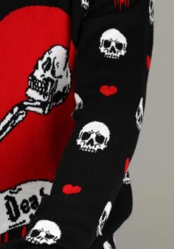 Love Is Dead Valentine's Day Sweater For Adults 18 Love Is Dead Valentine's Day Sweater For Adults -Halloween Costumes love is dead valentines day sweater alt 10