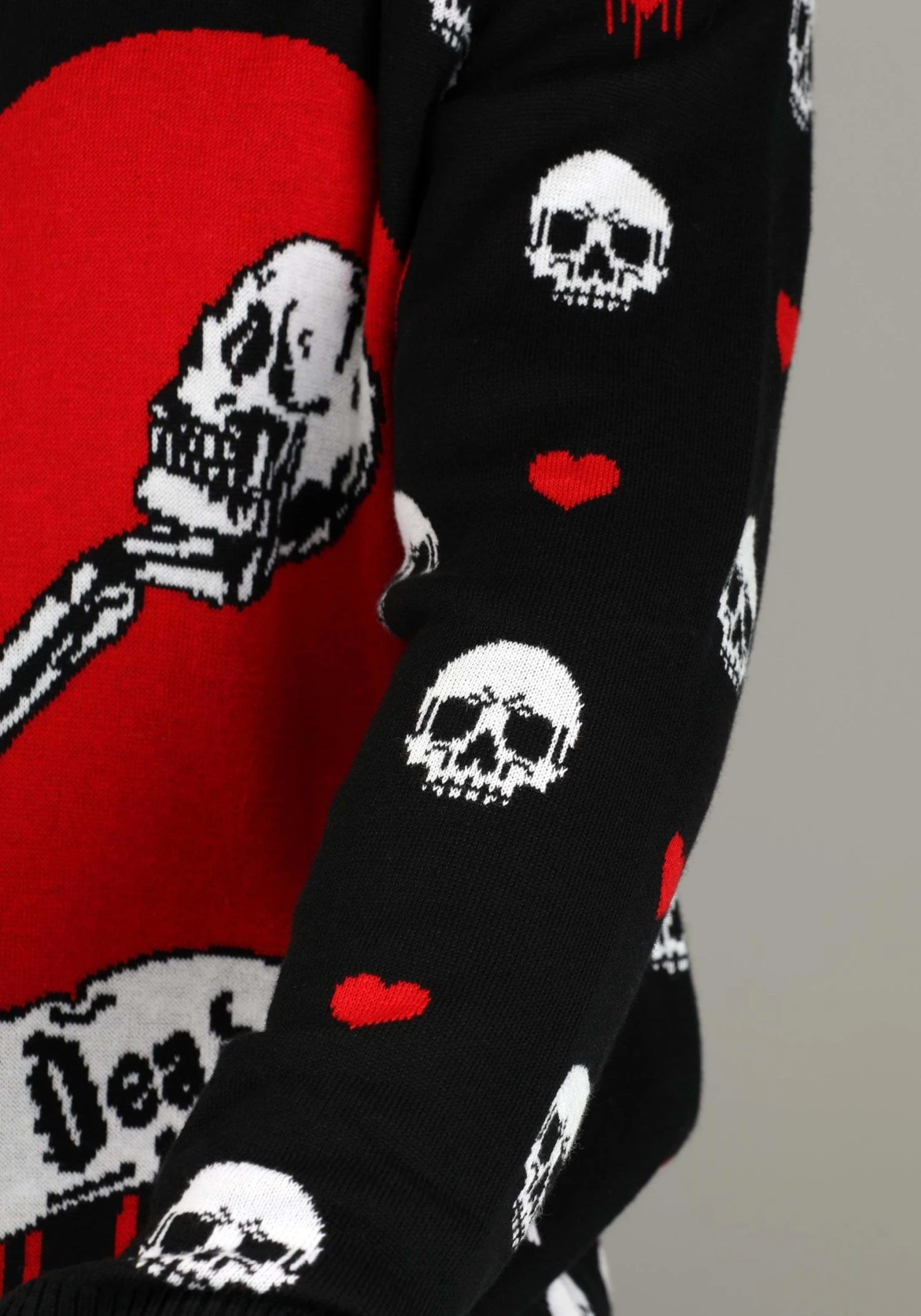 Love Is Dead Valentine's Day Sweater For Adults 9 Love Is Dead Valentine's Day Sweater For Adults - Image 7