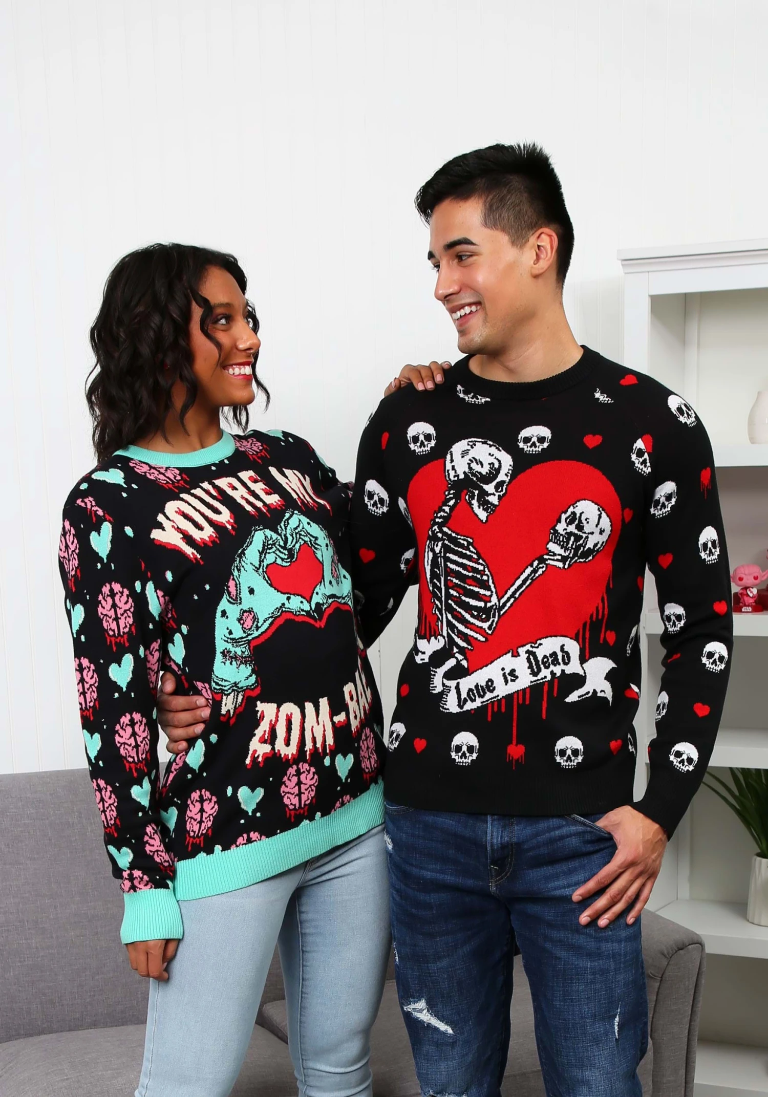 Love Is Dead Valentine's Day Sweater For Adults 7 Love Is Dead Valentine's Day Sweater For Adults - Image 5