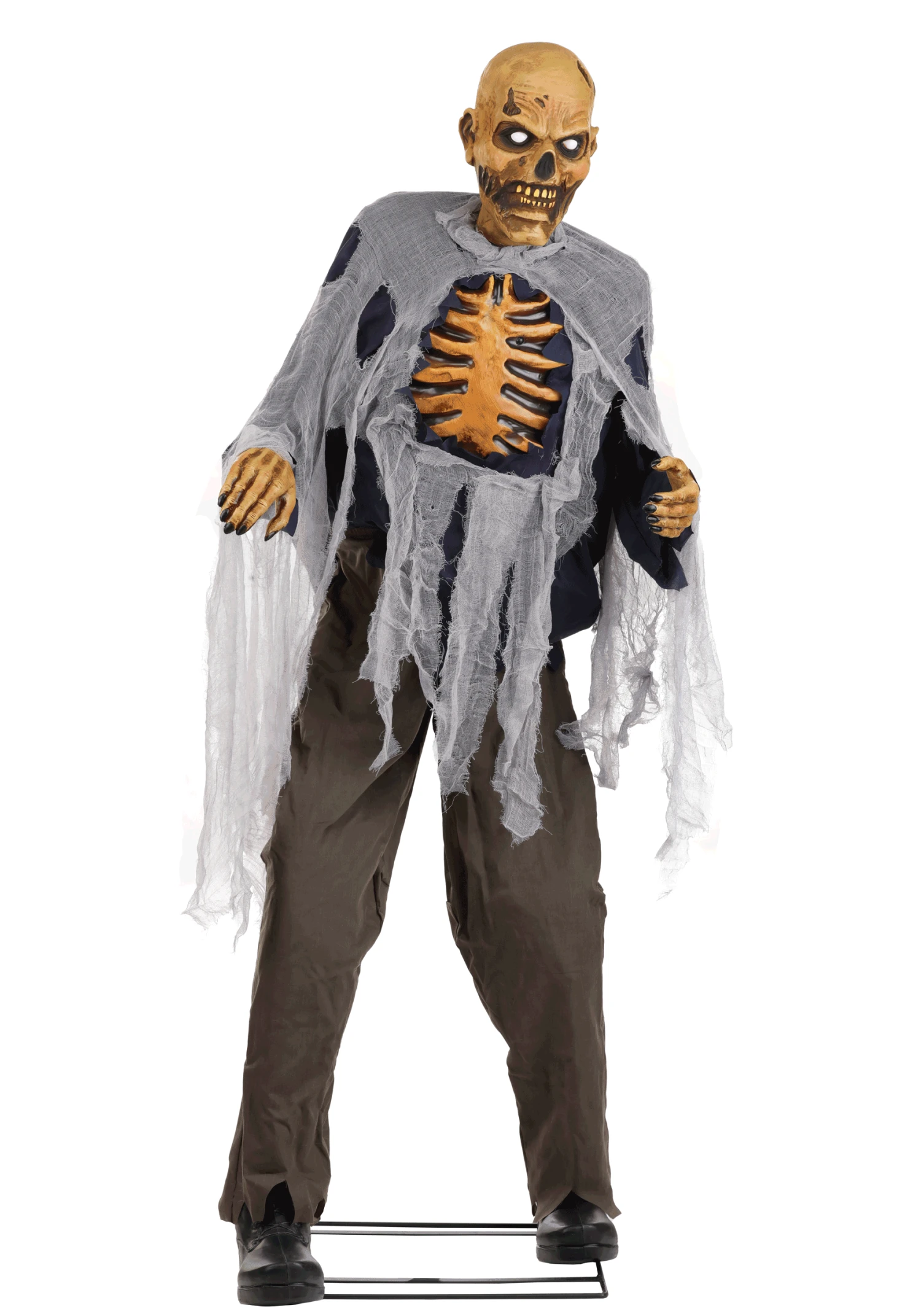 5.9FT Lumbering Zombie Animatronic Halloween Decoration 5 5.9FT Lumbering Zombie Animatronic Halloween Decoration - Image 3