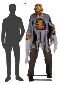 5.9FT Lumbering Zombie Animatronic Halloween Decoration 17 5.9FT Lumbering Zombie Animatronic Halloween Decoration -Halloween Costumes lumbering zombie alt 6