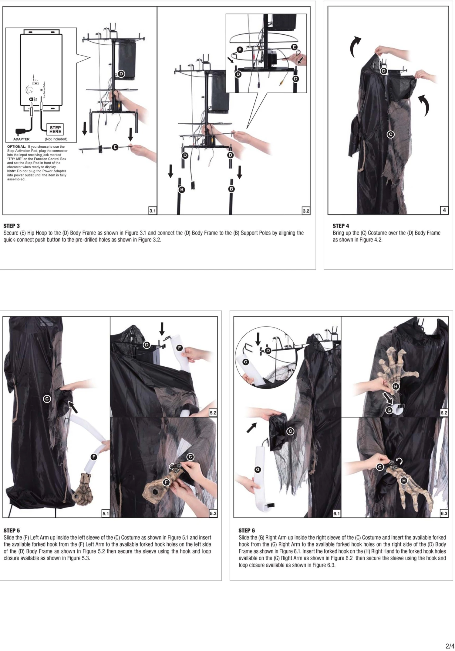 6 Foot Lunging Reaper Animatronic Seasonal Visions International Decoration 5 6 Foot Lunging Reaper Animatronic Seasonal Visions International Decoration - Image 3