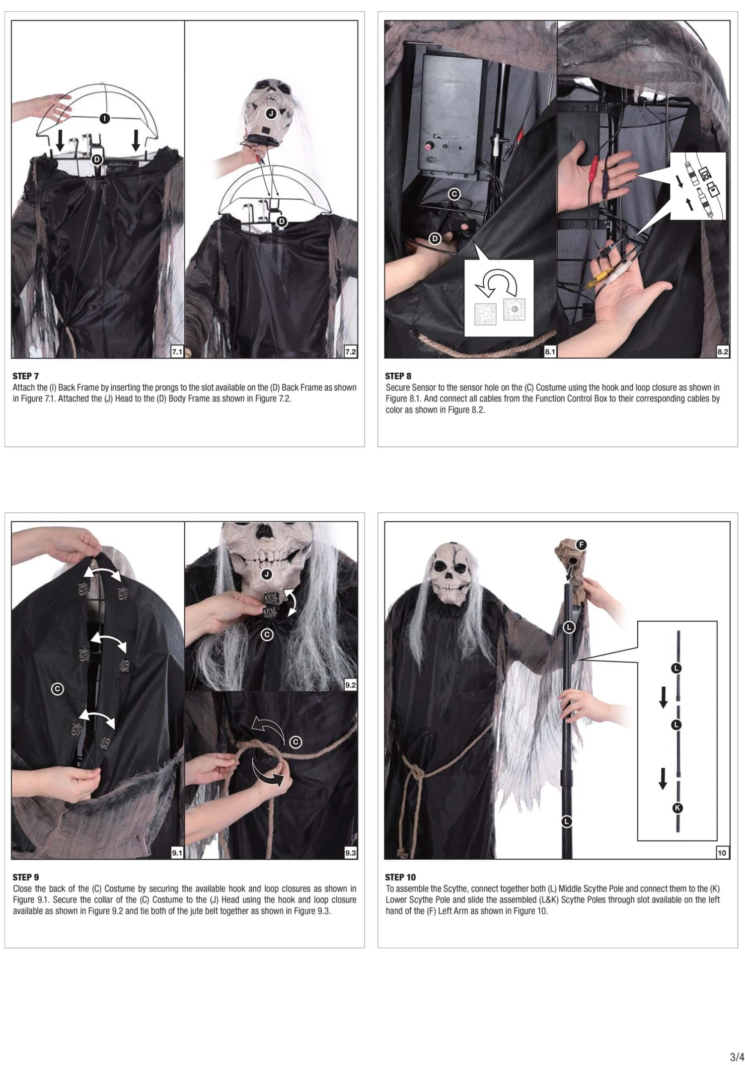 6 Foot Lunging Reaper Animatronic Seasonal Visions International Decoration 6 6 Foot Lunging Reaper Animatronic Seasonal Visions International Decoration - Image 4