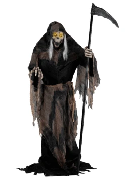 6 Foot Lunging Reaper Animatronic Seasonal Visions International Decoration 15 6 Foot Lunging Reaper Animatronic Seasonal Visions International Decoration -Halloween Costumes lunging reaper animated decoration alt 5