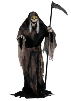 6 Foot Lunging Reaper Animatronic Seasonal Visions International Decoration 16 6 Foot Lunging Reaper Animatronic Seasonal Visions International Decoration -Halloween Costumes lunging reaper animated decoration alt 6