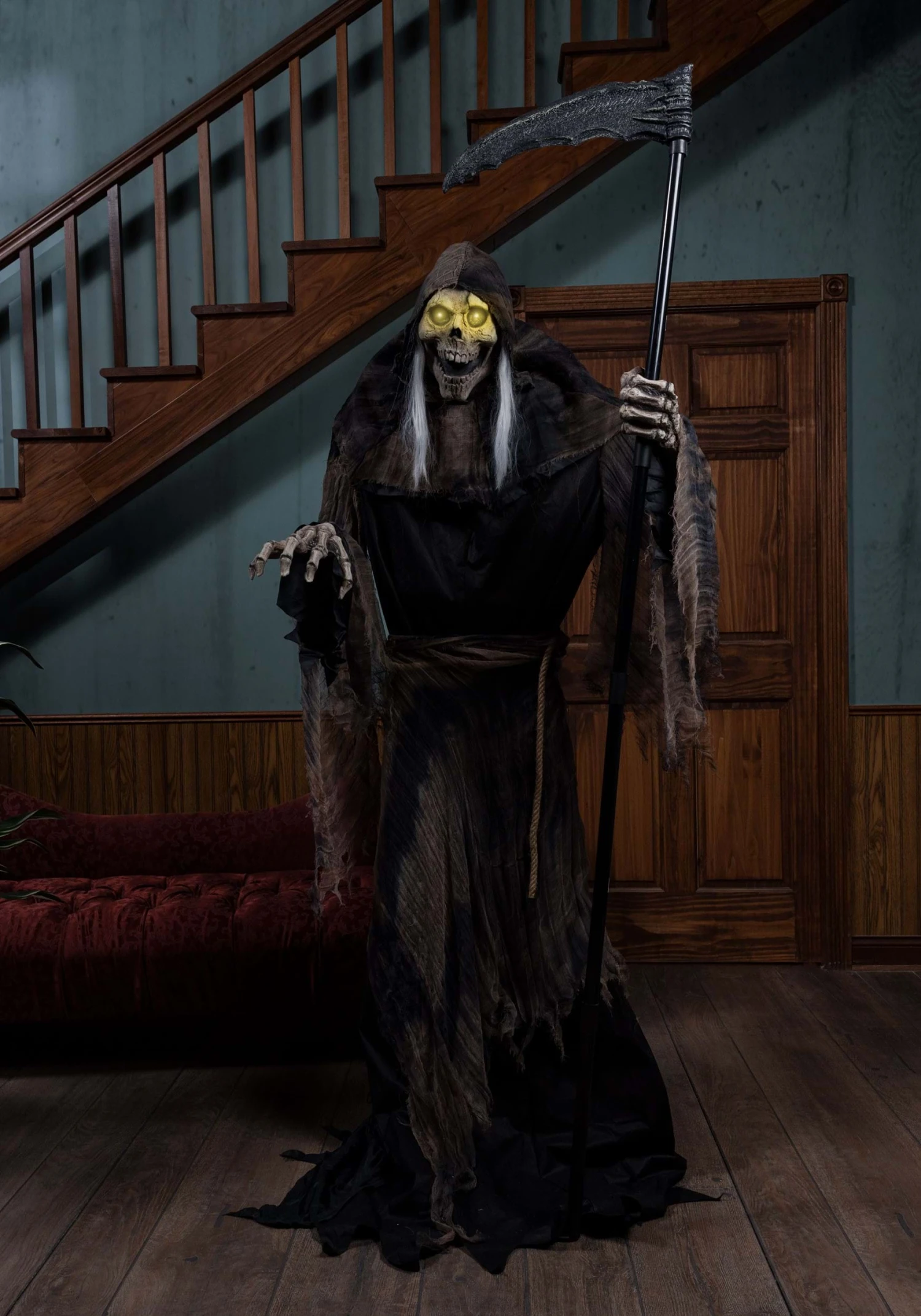 6 Foot Lunging Reaper Animatronic Seasonal Visions International Decoration 3 6 Foot Lunging Reaper Animatronic Seasonal Visions International Decoration