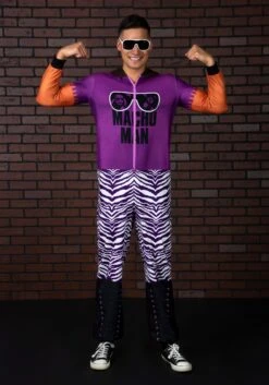 Macho Man Union Suit Onesie For Adults -Halloween Costumes macho man union suit alt 2