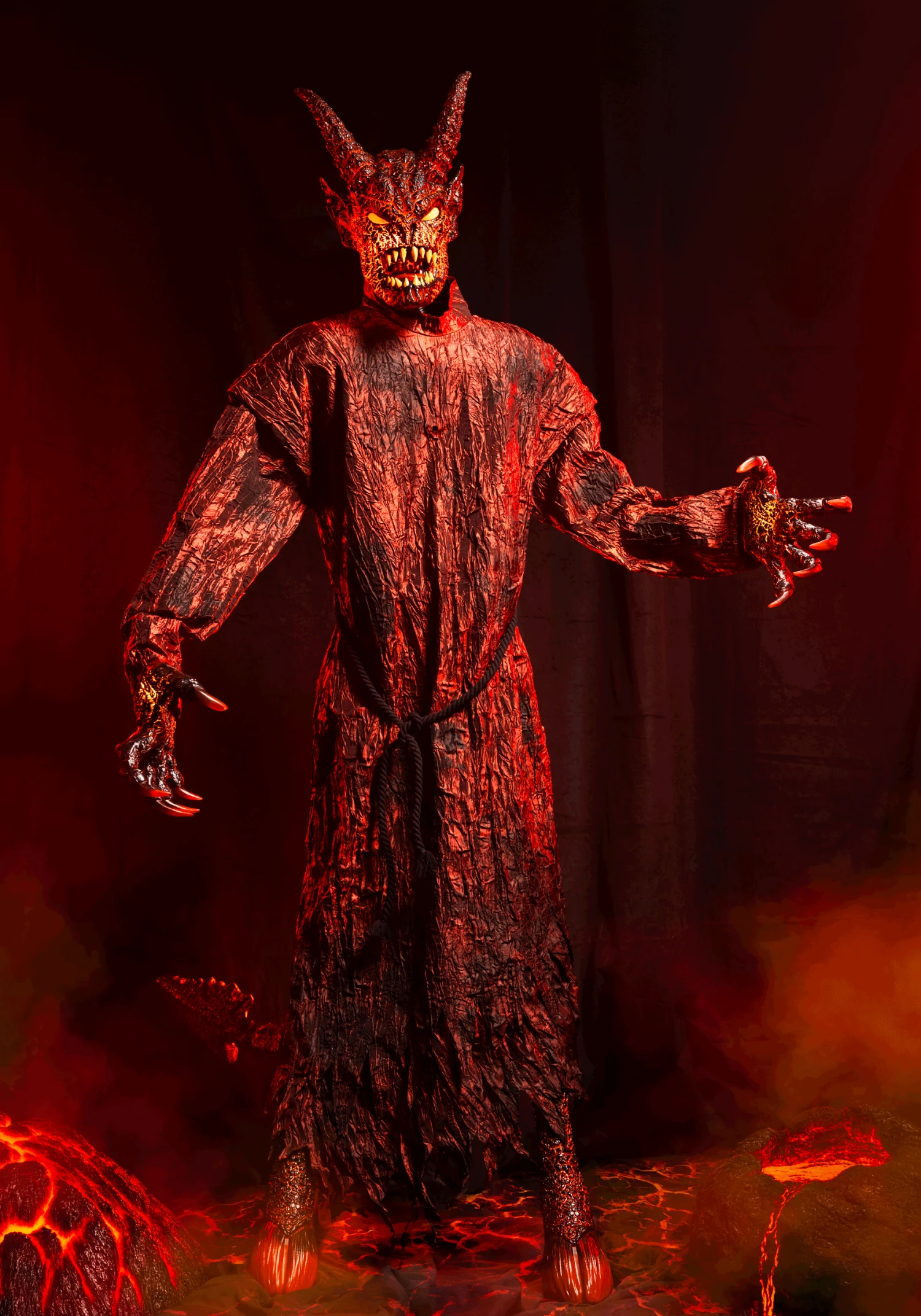 7.25FT Magmoor The Lava Demon Animated Halloween Decoration 3 7.25FT Magmoor The Lava Demon Animated Halloween Decoration