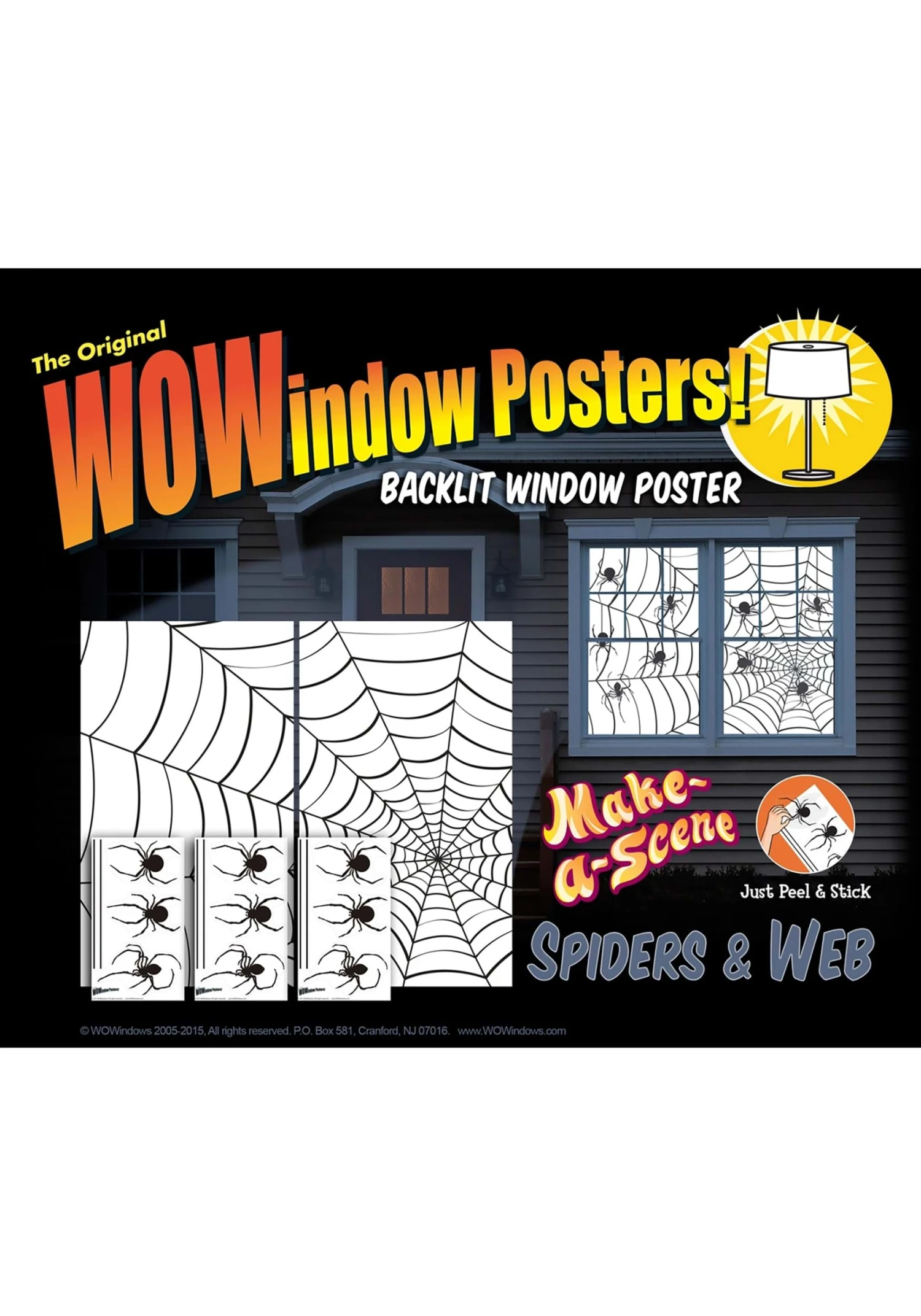 Make A Scene Spider Stickers & Webs Halloween Decoration 5 Make A Scene Spider Stickers & Webs Halloween Decoration - Image 3
