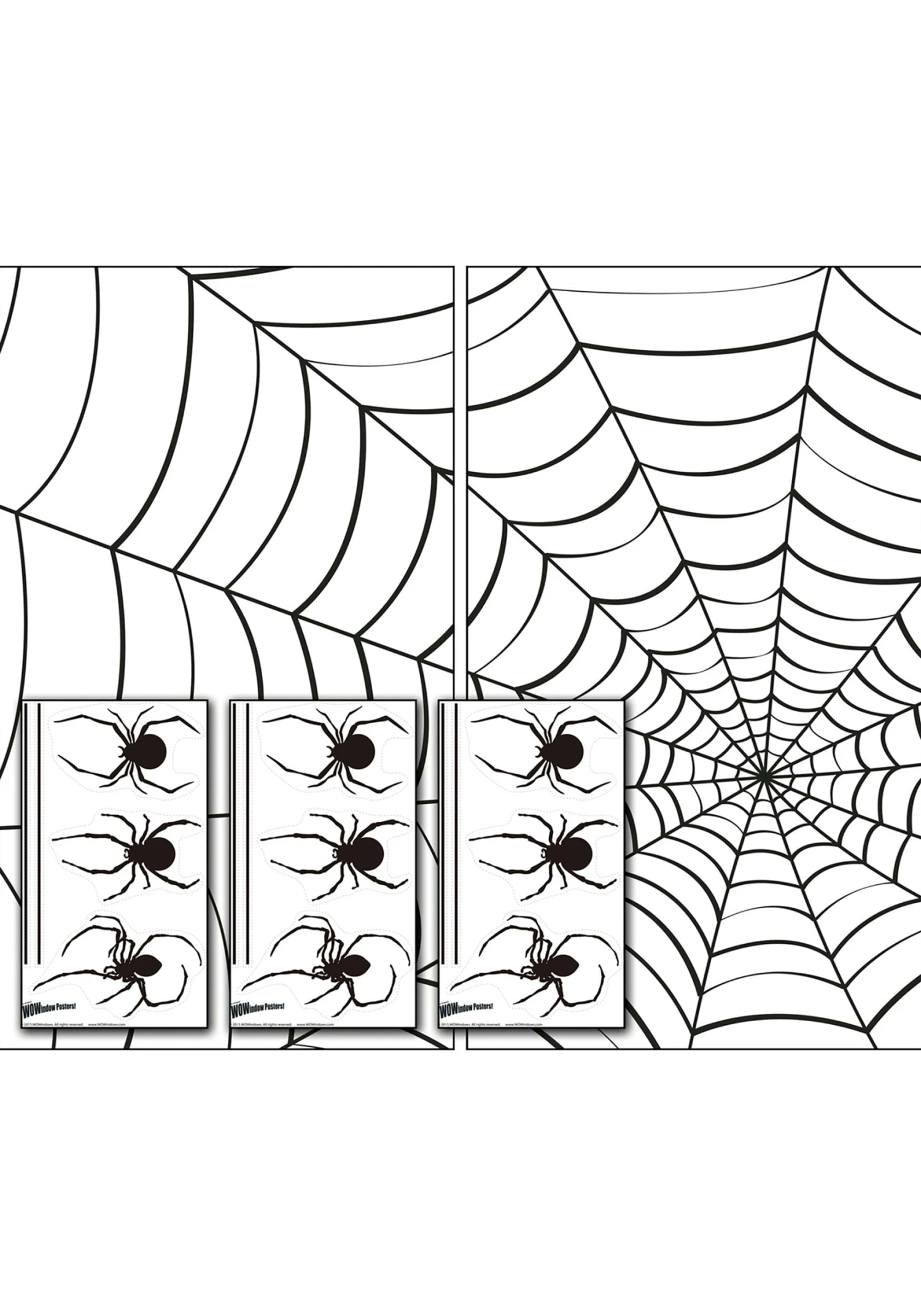 Make A Scene Spider Stickers & Webs Halloween Decoration 3 Make A Scene Spider Stickers & Webs Halloween Decoration