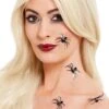 Smiffys Spider Make Up FX 3D Stickers -Halloween Costumes make up fx 3d spider stickers