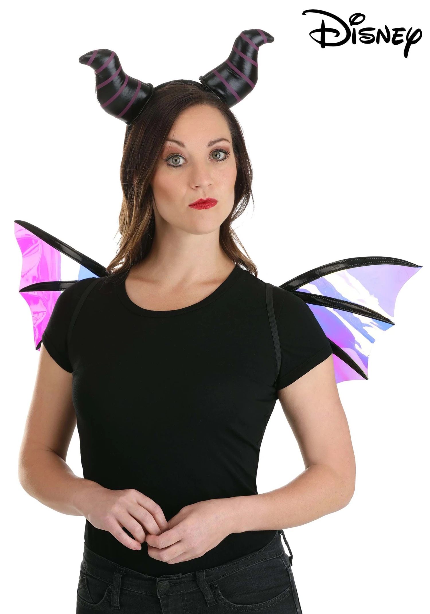 Maleficent Dragon Horns Headband & Wings Accessory Kit 3 Maleficent Dragon Horns Headband & Wings Accessory Kit