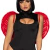 LEG AVENUE Trimmed Marabou Red Feather Wings -Halloween Costumes marabou trimmed red feather wings