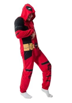 Marvel Deadpool Cosplay Adult Union Suit Costume 10 Marvel Deadpool Cosplay Adult Union Suit Costume -Halloween Costumes marvel deadpool unisex cosplay union suit alt 1