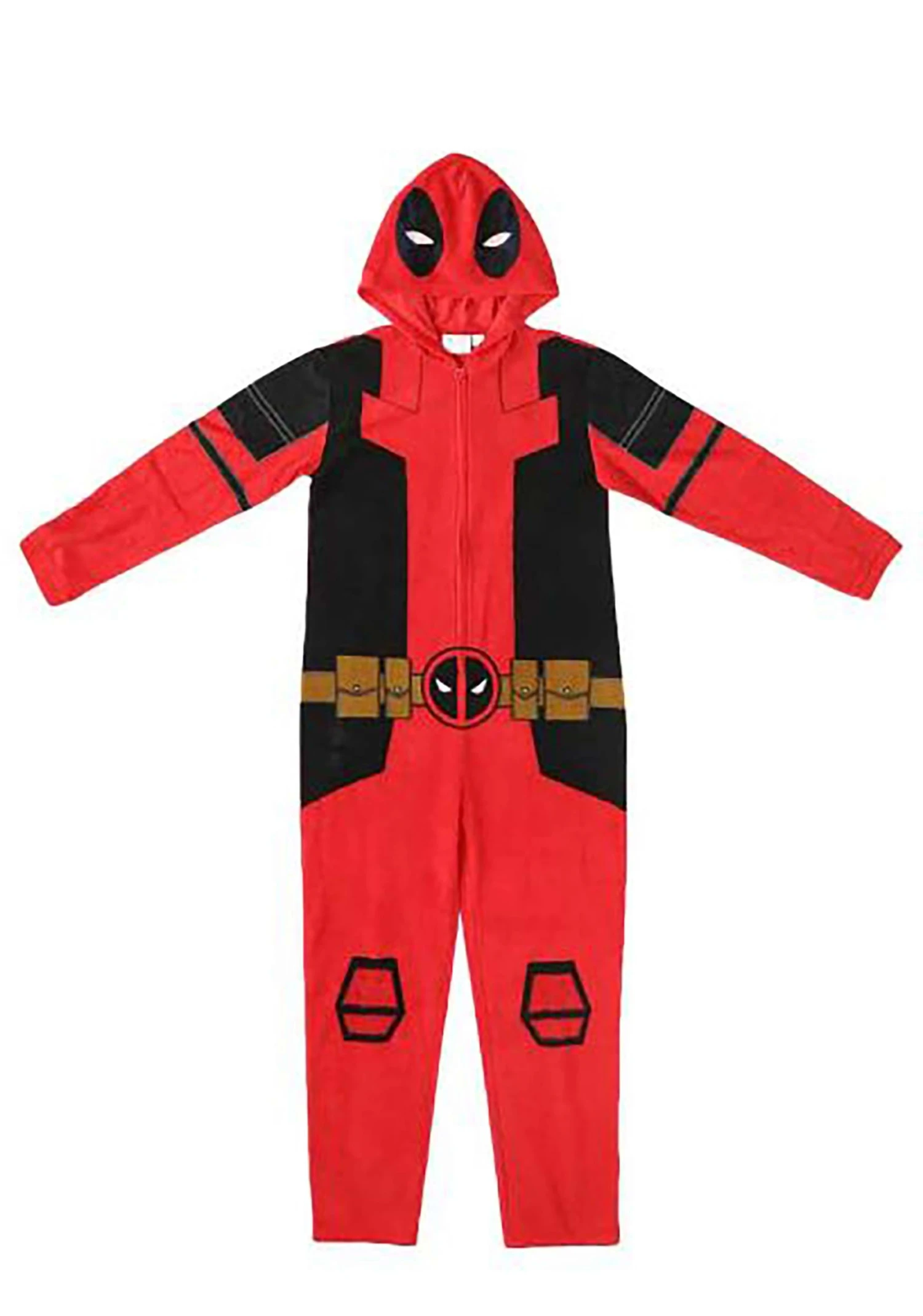 Marvel Deadpool Cosplay Adult Union Suit Costume 6 Marvel Deadpool Cosplay Adult Union Suit Costume - Image 4