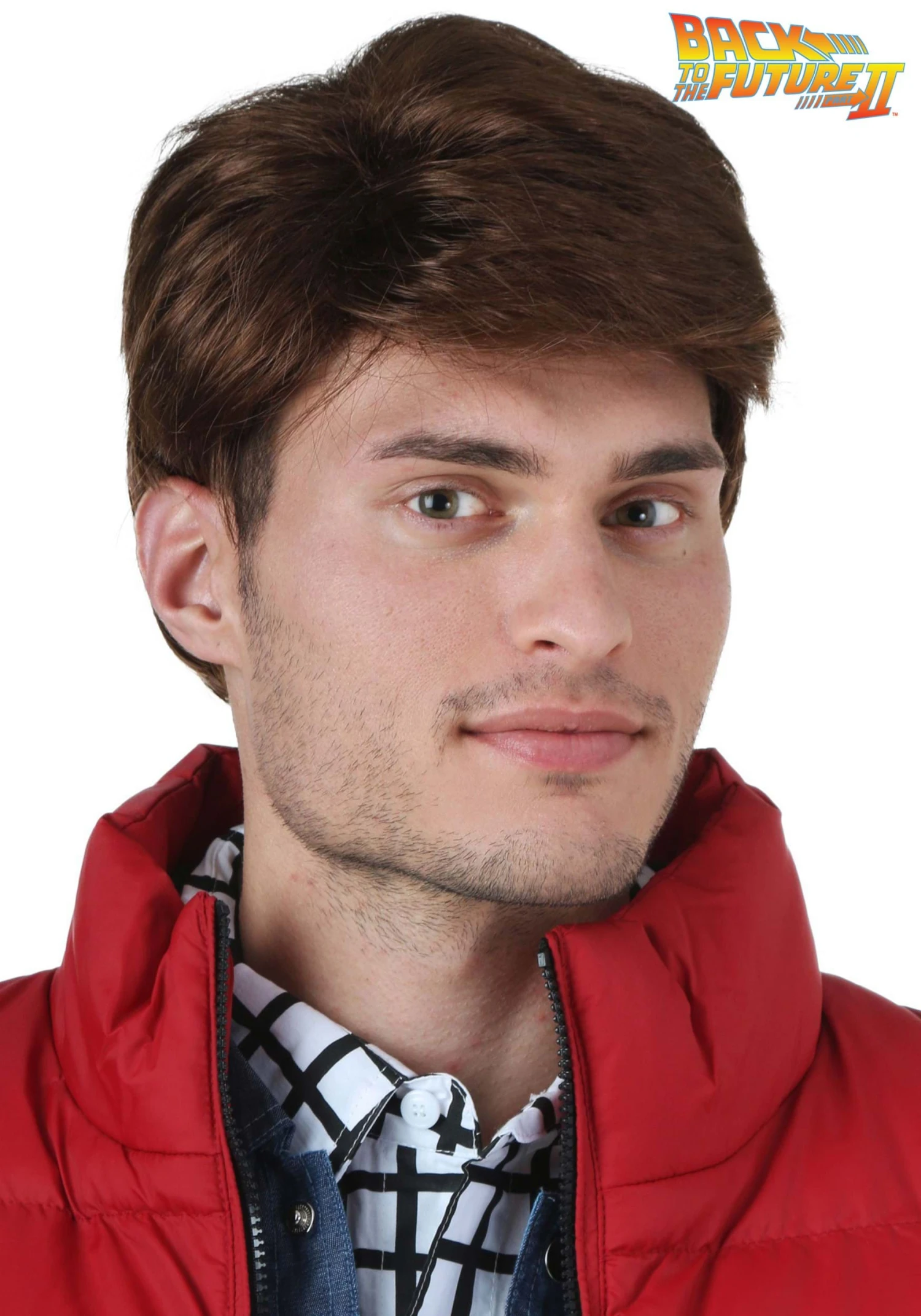 Men's Back To The Future Marty McFly Costume Wig 3 Men's Back To The Future Marty McFly Costume Wig