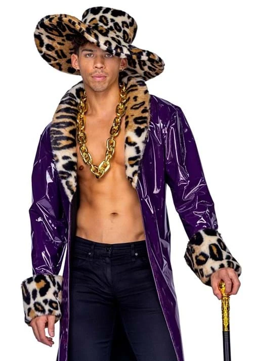 Roma 2 Piece King Pimp Costume For Men 5 Roma 2 Piece King Pimp Costume For Men - Image 3