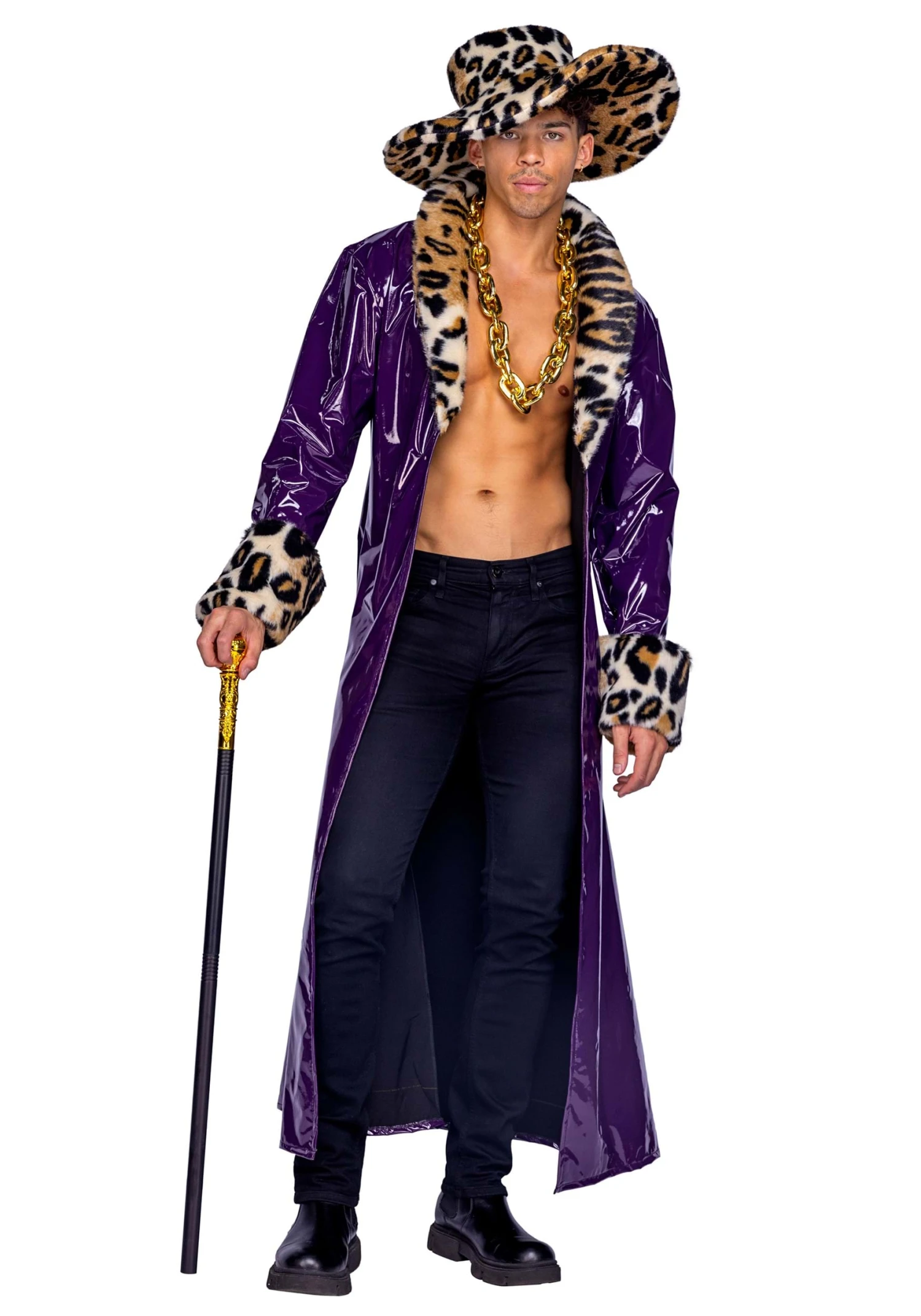 Roma 2 Piece King Pimp Costume For Men 3 Roma 2 Piece King Pimp Costume For Men