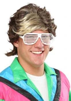 80s Highlight Costume Wig For Men