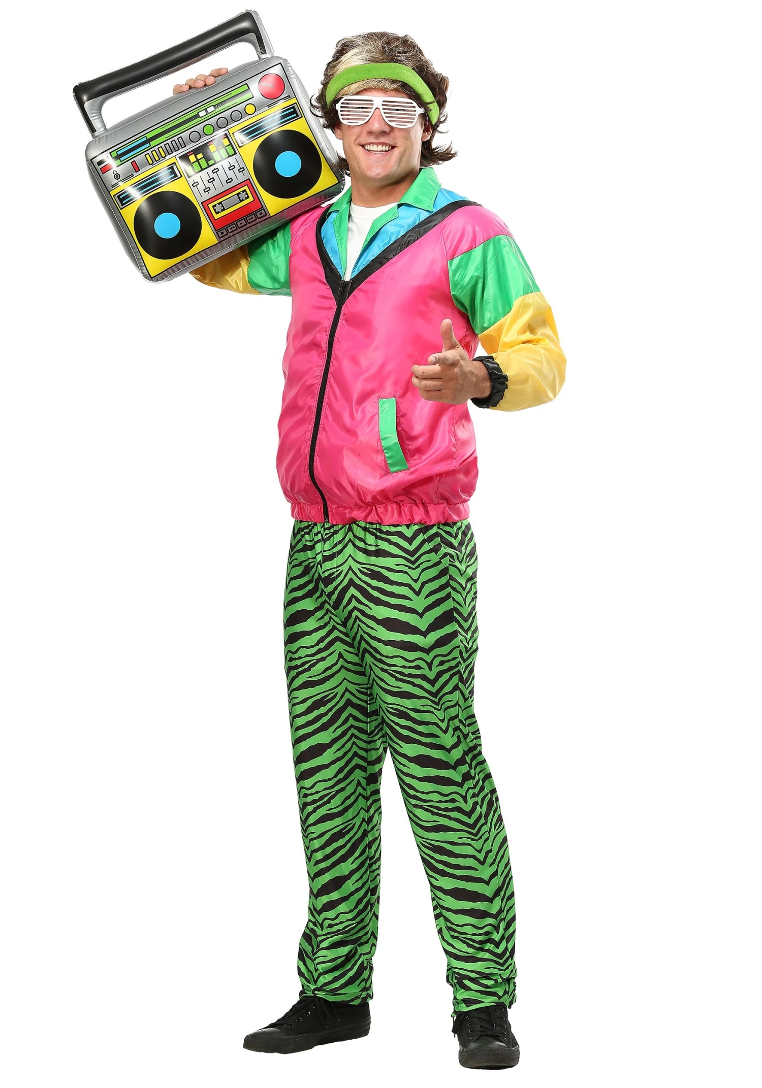 Men's 80s Jock Plus Size Costume 3 Men's 80s Jock Plus Size Costume