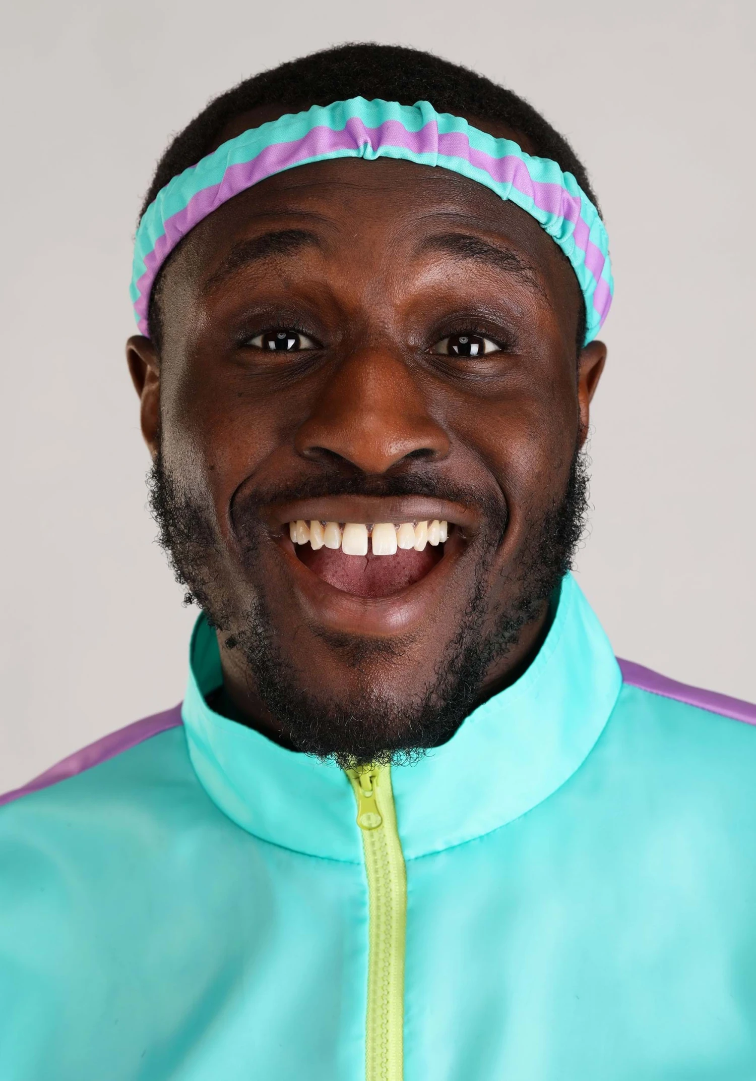 80's Purple Tracksuit Costume For Men 6 80's Purple Tracksuit Costume For Men - Image 4