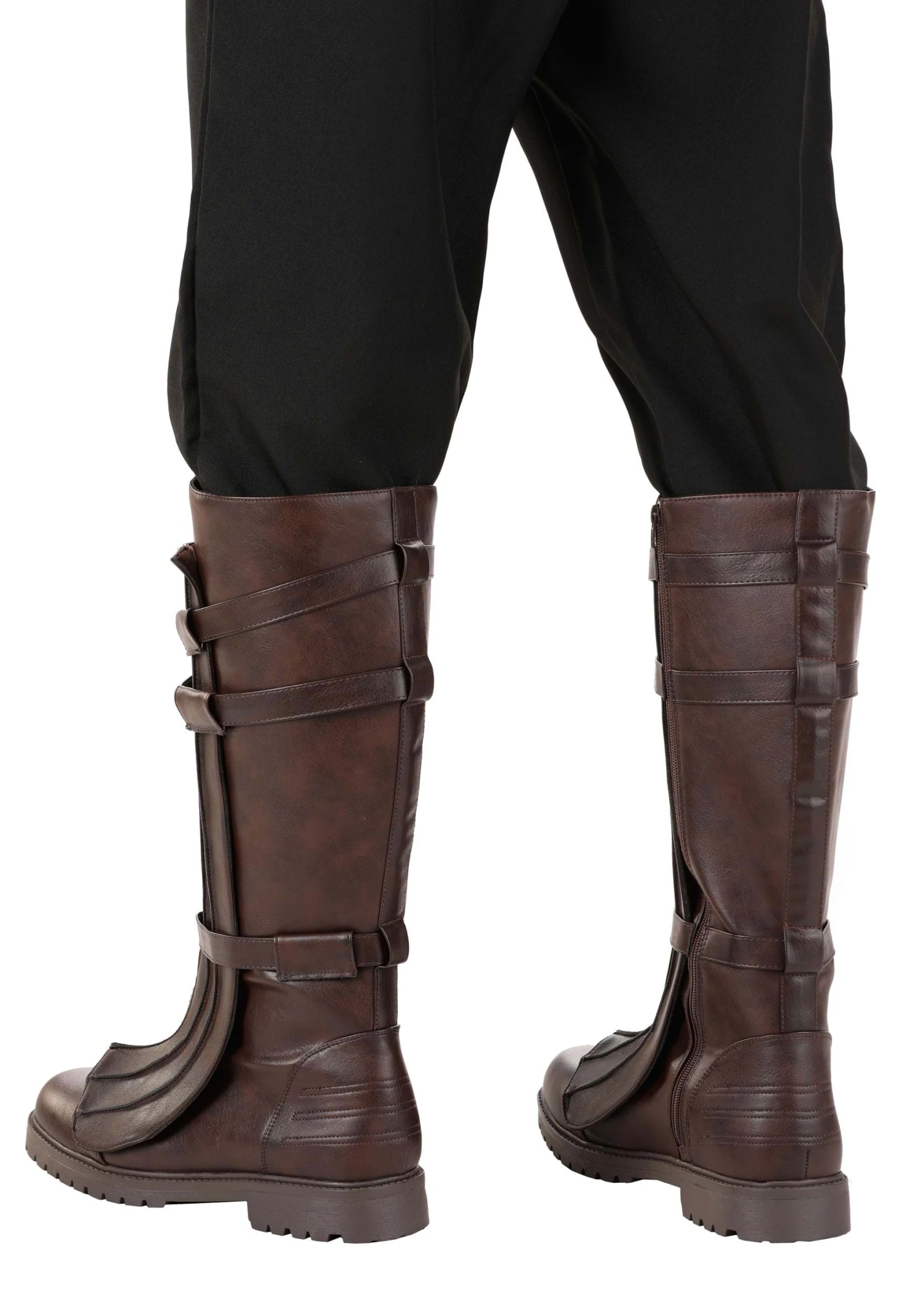 Brown Costume Boots With Straps For Men 5 Brown Costume Boots With Straps For Men - Image 3