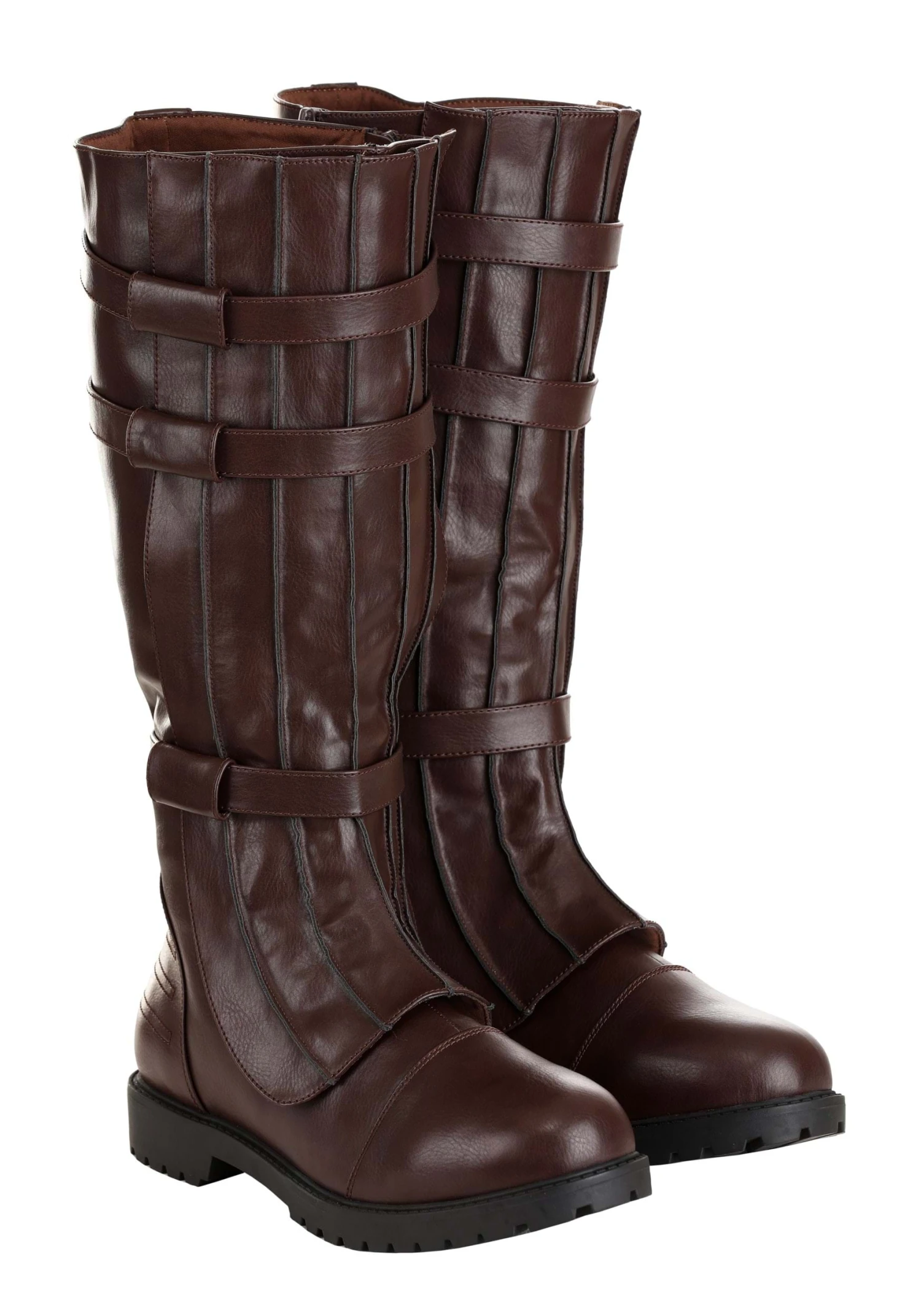 Brown Costume Boots With Straps For Men 8 Brown Costume Boots With Straps For Men - Image 6