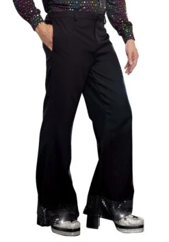 Dreamgirl Men's Black Disco Costume Pants