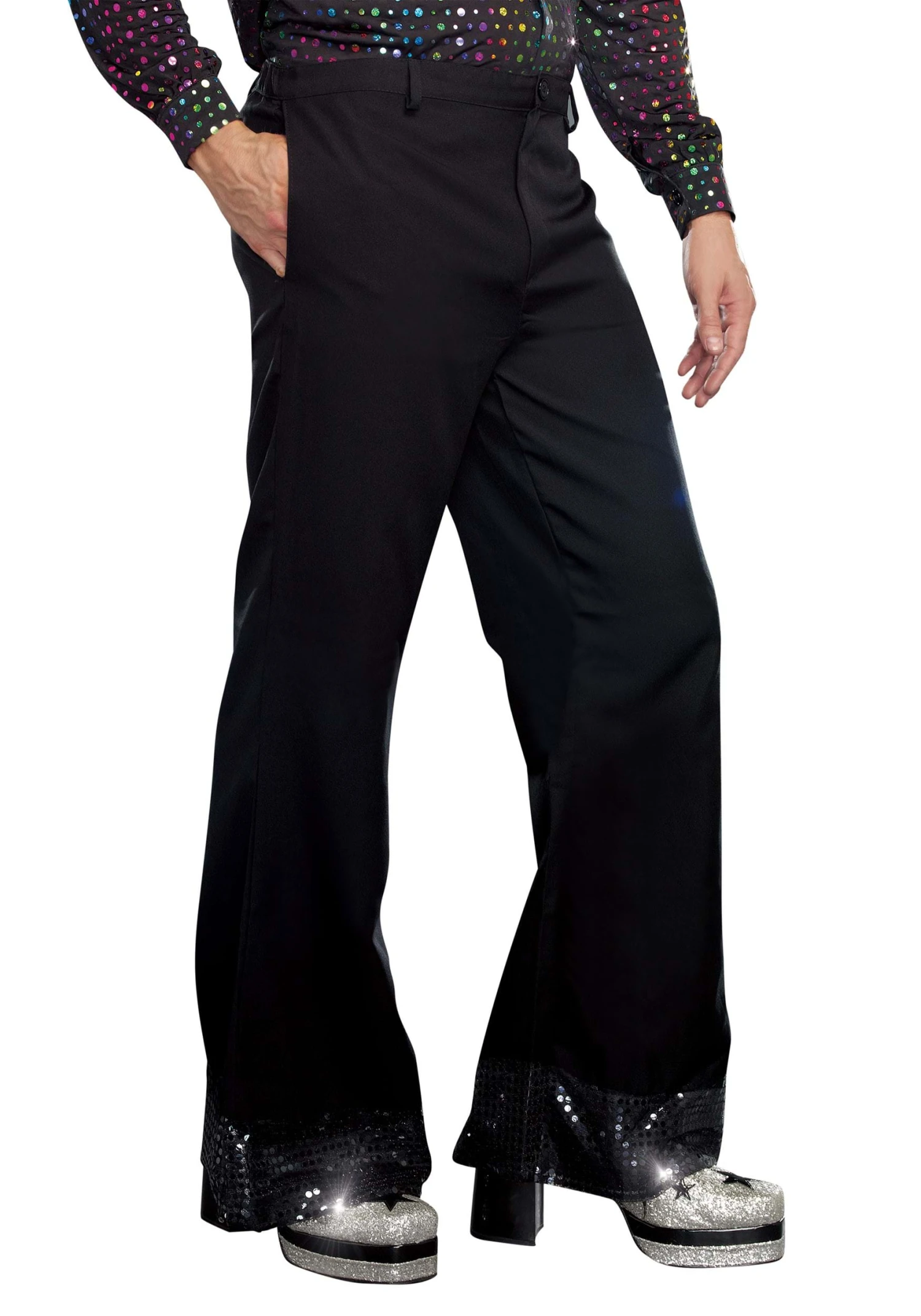 Dreamgirl Men's Black Disco Costume Pants 3 Dreamgirl Men's Black Disco Costume Pants
