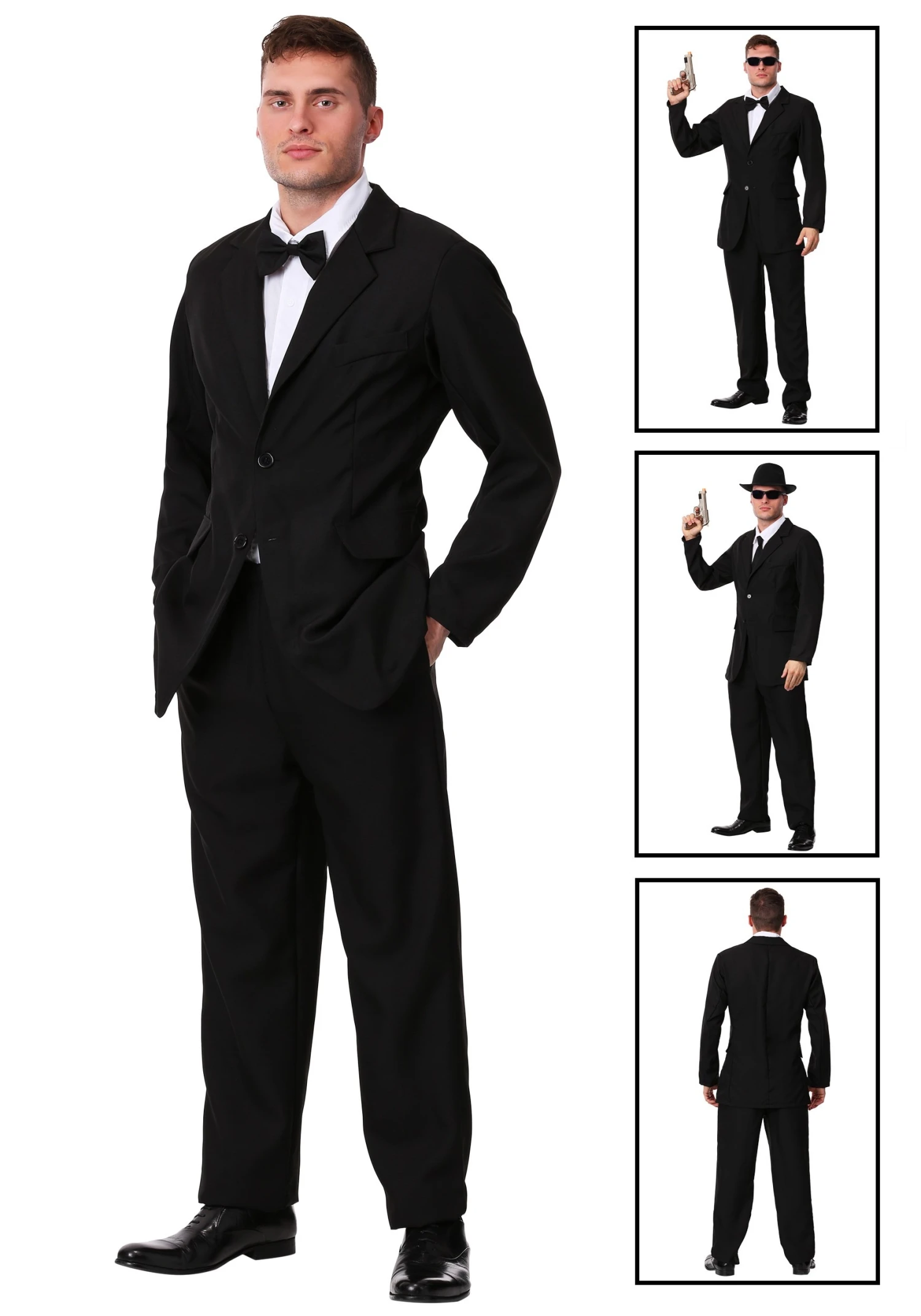 Men's Black Costume Suit 3 Men's Black Costume Suit