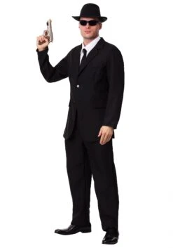 Men's Black Costume Suit 9 Men's Black Costume Suit -Halloween Costumes mens black suit costume 3