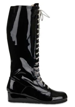 Men's Black Wrestling Boots -Halloween Costumes mens black wrestling boot alt 2