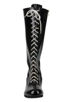 Men's Black Wrestling Boots -Halloween Costumes mens black wrestling boot alt 3