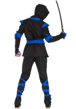 LEG AVENUE Blue Ninja Mens Costume 7 LEG AVENUE Blue Ninja Mens Costume -Halloween Costumes mens blue ninja alt 1