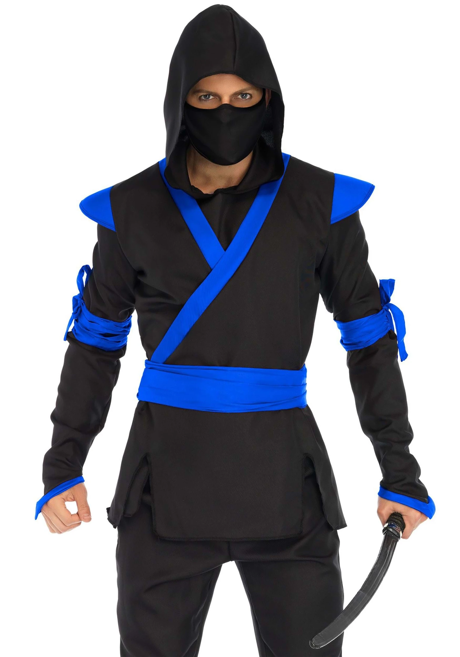 LEG AVENUE Blue Ninja Mens Costume 5 LEG AVENUE Blue Ninja Mens Costume - Image 3