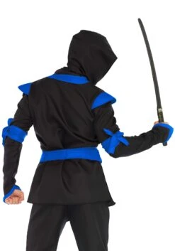 LEG AVENUE Blue Ninja Mens Costume 9 LEG AVENUE Blue Ninja Mens Costume -Halloween Costumes mens blue ninja alt 3