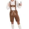 Classic Brown Lederhosen Oktoberfest Costume For Men -Halloween Costumes mens classic lederhosen oktoberfest costume